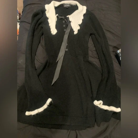 Widow knit dress Dollskill - Picture 1 of 2